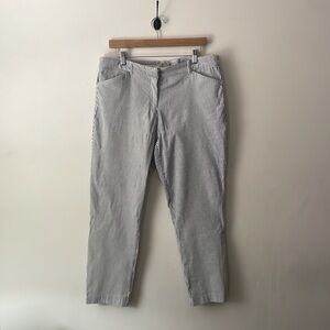 Dalia White|Blue Seersucker Pants Sz 14